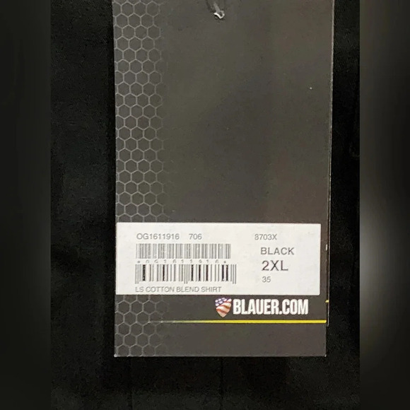 Blauer Tactical Uniform Shirt 2XL (35) Black NWT Workwear Durable - Picture 6 of 6